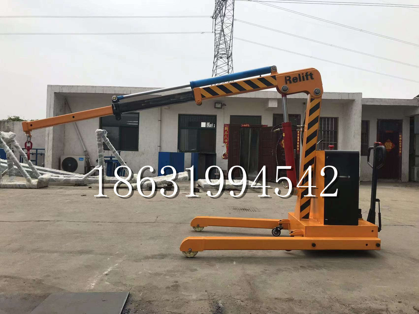 台南市久征定做3吨三轮随车吊 农用园林绿化移树吊 平板工程用小吊机